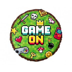 Game on- Minecraft fólia lufi 45 cm