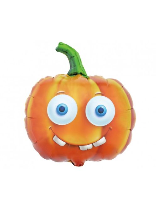 Vigyorgó Halloween tök fólia lufi 44 cm