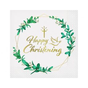 Happy Christening szalvéta keresztelőre 