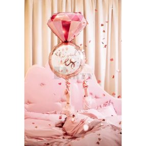 She Said yes gyűrű fólia lufi