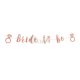 Bride to be banner rosegold 120 cm