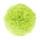 Zöld pompom gömb dekoráció 25cm