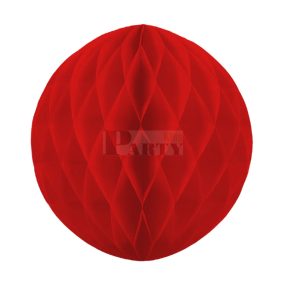 Méhsejt gömb dekoráció piros 20 cm