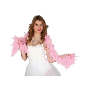 Rózsaszín toll boa vékony