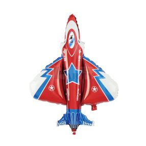 Vadászrepülőgép fólia lufi 96x103 cm