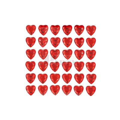 Ragasztható gyémánt szív pöttyök 