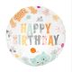 Happy Birthday cicás születésnapi fólia lufi 45 cm