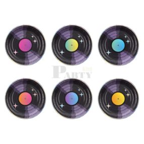 Retro disco papírtányér 18cm