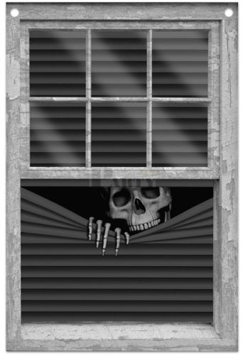 Halloween csontváz ablakdekoráció 80*120cm 