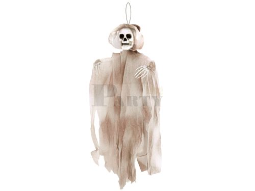 Halloween csontváz baba szürke fehér 90 cm