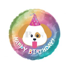 Happy BIRTHDAY KUTYÁS FÓLIA LUFI 45 CM