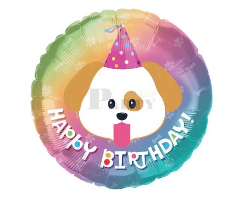 Happy BIRTHDAY KUTYÁS FÓLIA LUFI 45 CM
