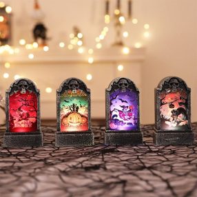 Halloweeni világító sírkő