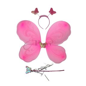   Pillangó/tündér jelmez kiegészítő szett három részes több színben