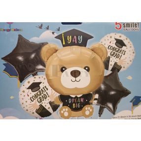 Ballagási lufiszett 5 részes két fajta