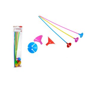 Színes lufi pálca csészével 40 cm