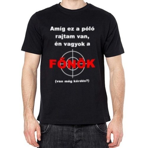 Főnök póló M-es