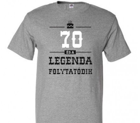 70-es Legenda folytatódik póló XL-es