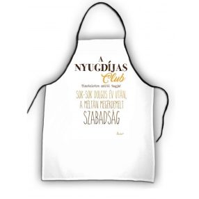 Nyugdíjas club kötény