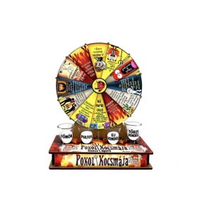 A pokol kocsmája ivós szerencsekerék 