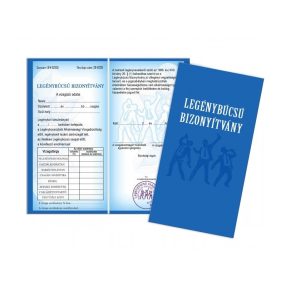 Legénybúcsú bizonyítvány