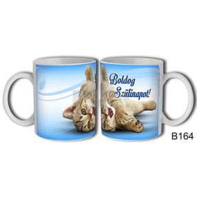 Boldog születésnapot cicás bögre