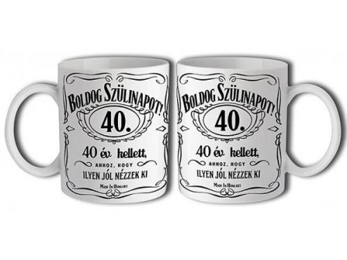 40-es Jack Daniels bögre