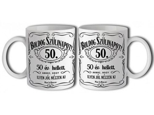 50-es Jack Daniels bögre