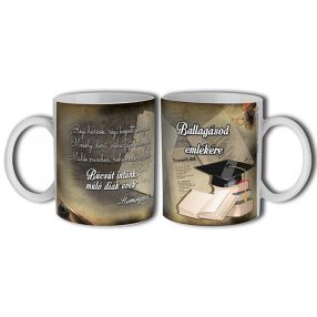 Ballagásod emlékére bögre