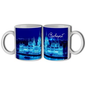 Budapest - kék Parlament bögre 