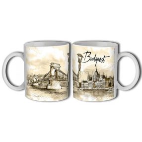 Budapest - Rajzolt bögre