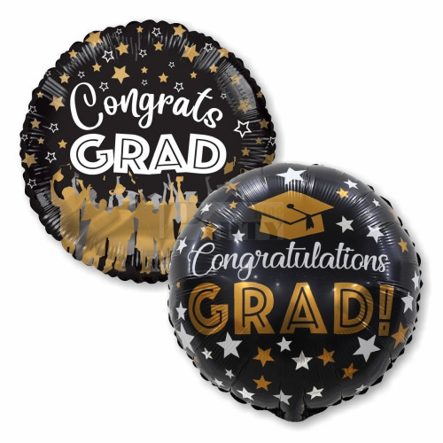 Congrats grad diploma kalap dobós fólia lufi 45 cm