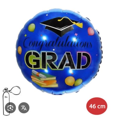 Fólia lufi ballagás Grad sötétkék 