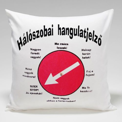 Hálószobai hangulatjelző párna