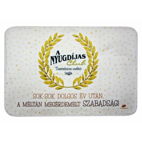 Nyugdíjas club lábtörlő 