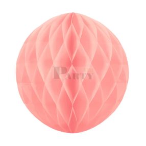 Méhsejt gömb dekoráció babarózsaszín 20 cm