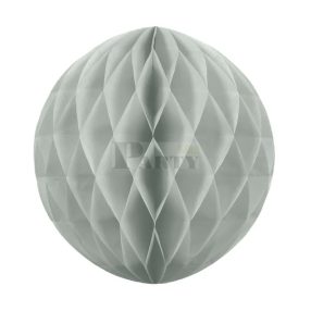 Méhsejt gömb dekoráció ezüst 20 cm