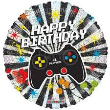 Happy Birthday kontroller fólia lufi 45 cm