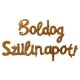 Boldog szülinapot! rose gold lufi girland 