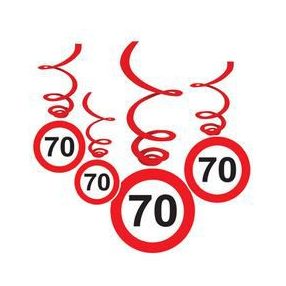 70-es sebességkorlátozó spirál dekoráció 