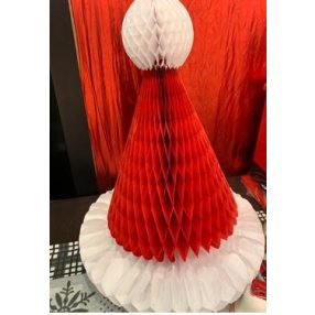 Mikulás sapka dekor