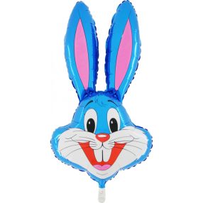 Kék nyúl fólia lufi 82 cm