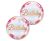 Happy Birthday peonies bazsarózsás bubble lufi 56 cm