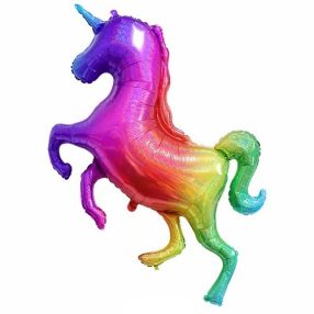 Multicolor unikornis fólia lufi 120 cm