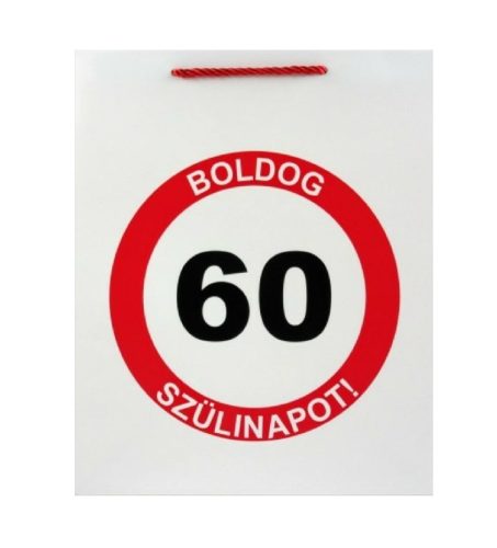 Boldog 60. szülinapot ajándéktasak 