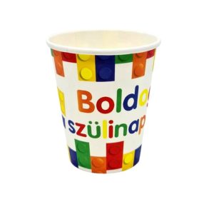 Boldog szülinapot! legós papírpohár