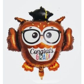 Bagoly ballagási fólia lufi 72 cm