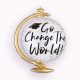 Változtasd meg a világot! - Go change to world! ballagási földgömb fólia lufi 58 cm