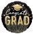 Congrat Grad arany fekete fólia lufi 45 cm