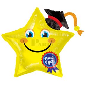 Ballagási Csillag lufi Proud of You felirattal 78 cm 